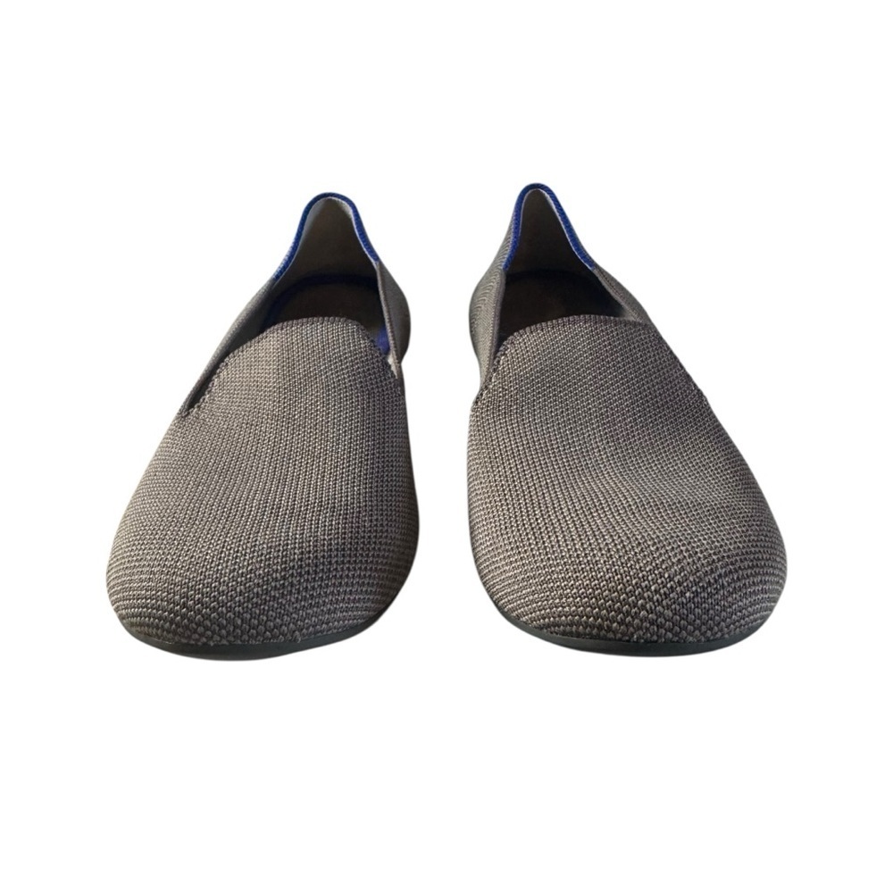 Rothy's Gray/Taupe Slip-On Flats with Blue Accent - Picture 2 of 8